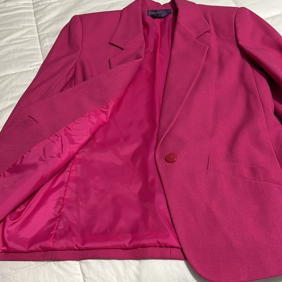 Women’s Open Front Teed Fringe Jacket Pink size 7/8 - Picture 3 of 4